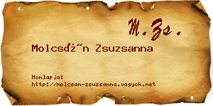 Molcsán Zsuzsanna névjegykártya
