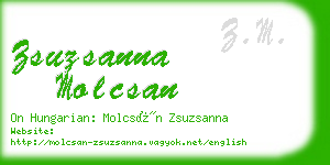 zsuzsanna molcsan business card